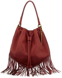 Caterina Lucchi - Adelaide Fringe-Trimmed Leather Shoulder Bag - Lyst
