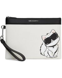 KARL LAGERFELD - Ikon Choupette Pouch - Lyst