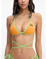 DIESEL - Bikini Top With Wraparound Ties - Lyst