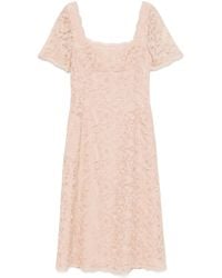 Ermanno Scervino - Floral-Lace Midi Dress - Lyst