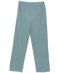 Homme Plissé Issey Miyake - Pleated Side-Stripe Trousers - Lyst