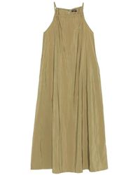 Emporio Armani - Halterneck Crinkled-Effect Beach Dress - Lyst