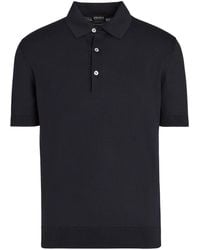 ZEGNA - Poloshirt Met Geribbelde Afwerking - Lyst