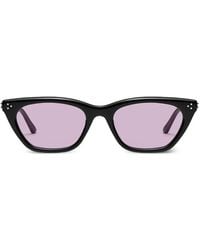 Gentle Monster - Modern Cat-Eye-Sonnenbrille Aus Schwarzem Azetat - Lyst