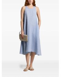 Peserico - A-Line Sleeveless Midi Dress - Lyst