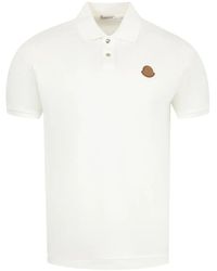 Moncler - Polo À Patch Logo - Lyst