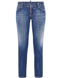 DSquared² - Vaqueros Skinny Estilo Capri - Lyst