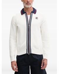 Fila - Carraia Logo-Patch Zip-Up Cardigan - Lyst