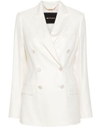 Kiton - Double-breasted Canvas Blazer - Lyst