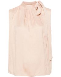 Givenchy - Seidenbluse Mit Stehkragen - Lyst