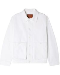 Sandro - Buttoned Denim Jacket - Lyst