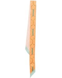 Gucci - Horsebit Pattern Scarf - Lyst