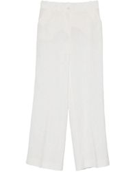 P.A.R.O.S.H. - Straight Broek Met Textuur - Lyst