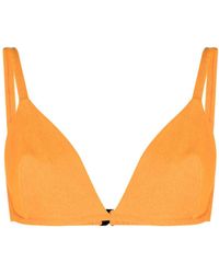 Form and Fold - The Triangle Mango Terry Bikini Top - Lyst