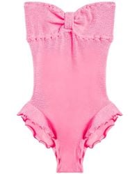 Reina Olga - Laila Ruffled Swimsuit - Lyst