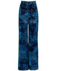 Silvia Tcherassi - Como Devoré-Velvet Trousers - Lyst