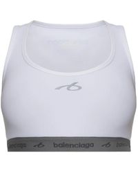 Balenciaga - Logo-Print Sports Bra - Lyst