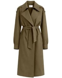 Frankie Shop - Esben Double-Breasted Belted Trench Coat - Lyst