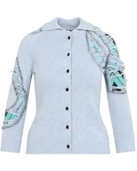 Moschino - Cardigan À Losanges Imprimés - Lyst