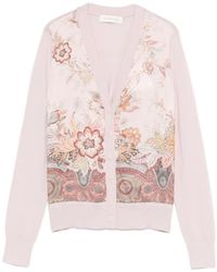 Zimmermann - Cardigan Luna À Fleurs - Lyst