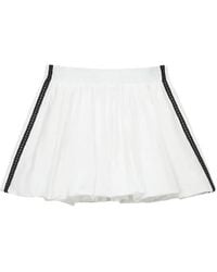 Mini Cream - Elastic-Waist Mini Skirt - Lyst