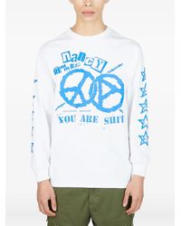 Nancy Ganz - Graphic-Print Long-Sleeve T-Shirt - Lyst