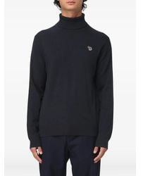 Paul Smith - Turtleneck Zebra-Detail Sweater - Lyst