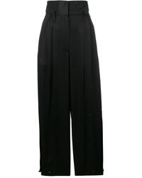 Givenchy - High-Waisted Satin Trousers - Lyst