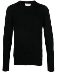 McQueen - Skull Motif Cotton Sweater - Lyst