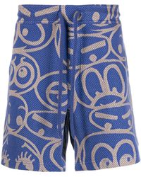 The Elder Statesman - Bermuda Shorts Met Print - Lyst