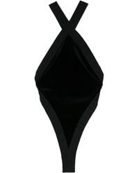 Saint Laurent - Velvet Bodysuit - Lyst