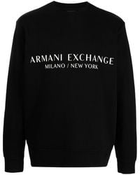 Armani Exchange - Sudadera con logo y cuello redondo - Lyst