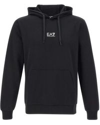 EA7 - Hoodie Van Stretch-Katoen - Lyst