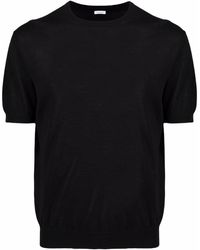 Malo - Ribbed-trim Cotton T-shirt - Lyst