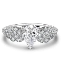 Pragnell - Platinum Pear Shaped Diamond Tiara Ring - Lyst