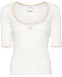 Courreges - Holistic Contrast T-Shirt - Lyst