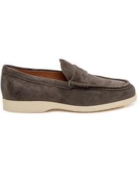 Tod's - Suede Penny Loafers - Lyst