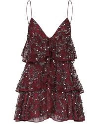 Johanna Ortiz - Fluvial Adventure Sequin-Embellished Mini Dress - Lyst