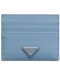 Prada - Textured Leather Cardholder - Lyst