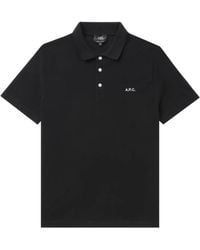 A.P.C. - Polo con logo bordado - Lyst