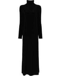 Norma Kamali - Mock-Neck Long-Sleeved Gown - Lyst