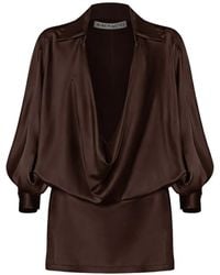 Nineminutes - The Mona Draped Mini Dress - Lyst