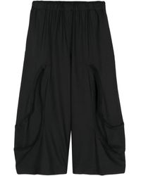 Comme des Garçons - Cropped Trousers With Stitching Detail - Lyst
