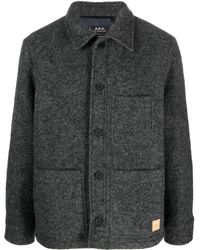 A.P.C. - Wool-blend Jacket - Lyst