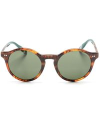 Polo Ralph Lauren - Tortoiseshell-effect Round-frame Sunglasses - Lyst