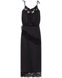 MSGM - Maxikleid Mit Spitze - Lyst