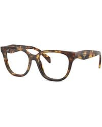 Prada - Tortoiseshell-Effect Square-Frame Glasses - Lyst