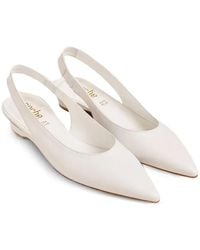 Poche Paris - Pointed-Toe Slingback Pumps - Lyst