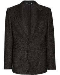 Dolce & Gabbana - Einreihiges Boucle-Sakko - Lyst