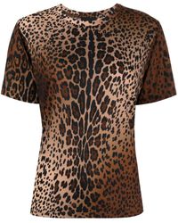 Cynthia Rowley - T-Shirt mit Leoparden-Print - Lyst